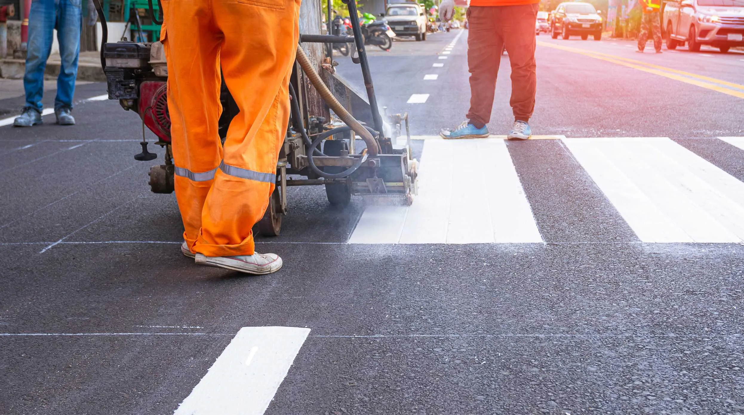 Thermoplastic Striping in Orlando, Central Florida